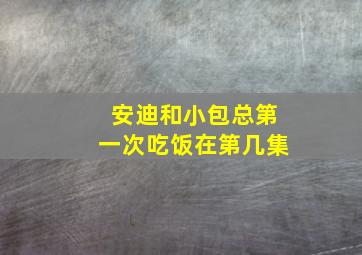 安迪和小包总第一次吃饭在第几集