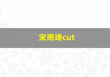 宋雨琦cut