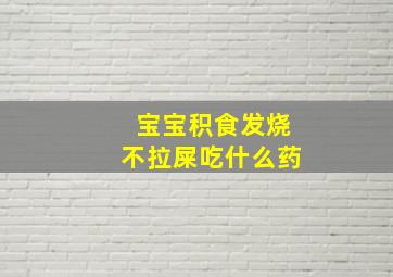 宝宝积食发烧不拉屎吃什么药