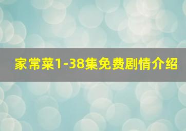 家常菜1-38集免费剧情介绍