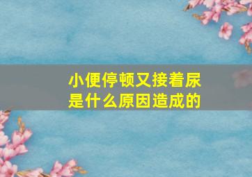 小便停顿又接着尿是什么原因造成的