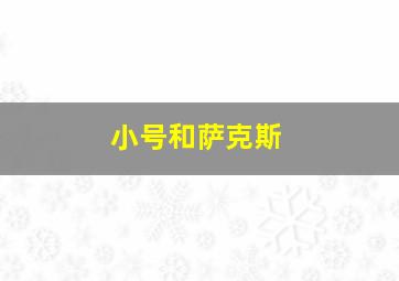 小号和萨克斯