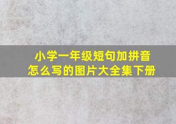 小学一年级短句加拼音怎么写的图片大全集下册