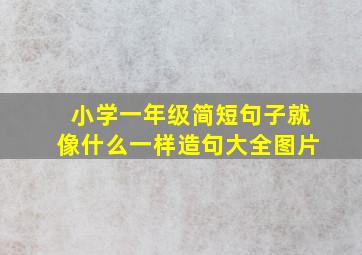 小学一年级简短句子就像什么一样造句大全图片