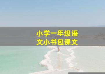 小学一年级语文小书包课文