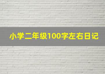 小学二年级100字左右日记