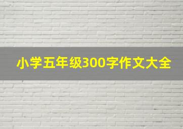 小学五年级300字作文大全