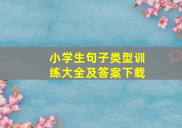 小学生句子类型训练大全及答案下载