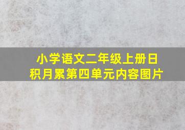 小学语文二年级上册日积月累第四单元内容图片