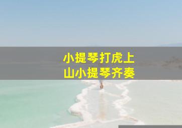 小提琴打虎上山小提琴齐奏