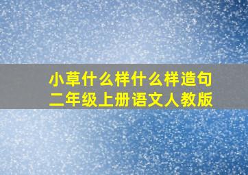 小草什么样什么样造句二年级上册语文人教版