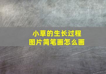 小草的生长过程图片简笔画怎么画