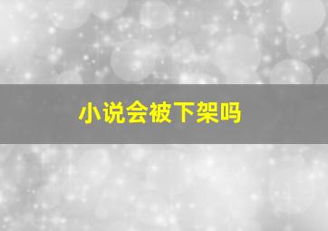 小说会被下架吗