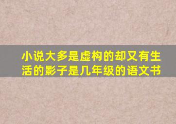 小说大多是虚构的却又有生活的影子是几年级的语文书