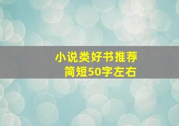 小说类好书推荐简短50字左右