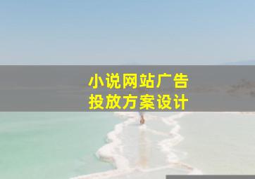 小说网站广告投放方案设计