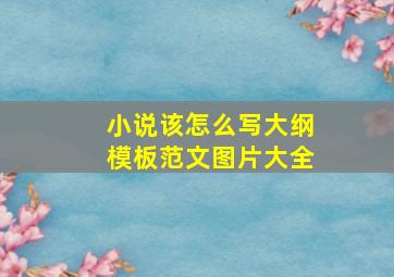 小说该怎么写大纲模板范文图片大全