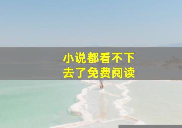 小说都看不下去了免费阅读