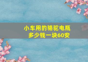 小车用的骆驼电瓶多少钱一块60安