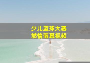 少儿篮球大赛燃情落幕视频