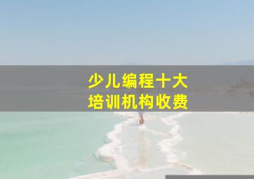 少儿编程十大培训机构收费