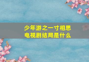 少年游之一寸相思电视剧结局是什么