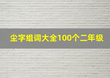 尘字组词大全100个二年级