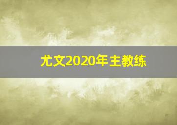 尤文2020年主教练