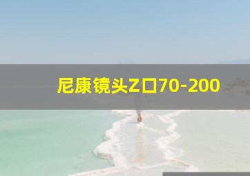 尼康镜头Z口70-200