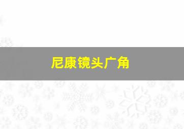 尼康镜头广角