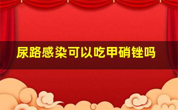 尿路感染可以吃甲硝锉吗