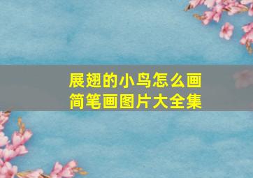 展翅的小鸟怎么画简笔画图片大全集