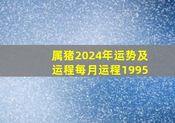 属猪2024年运势及运程每月运程1995