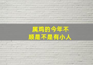 属鸡的今年不顺是不是有小人