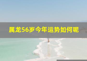 属龙56岁今年运势如何呢