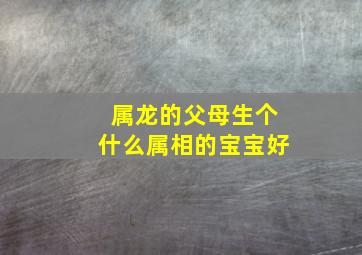 属龙的父母生个什么属相的宝宝好