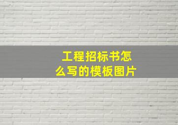 工程招标书怎么写的模板图片