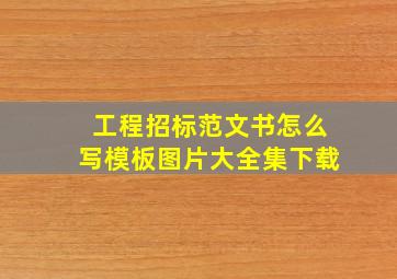 工程招标范文书怎么写模板图片大全集下载