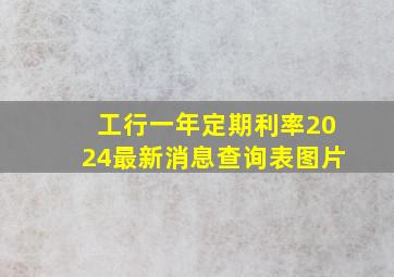 工行一年定期利率2024最新消息查询表图片