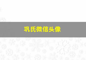 巩氏微信头像