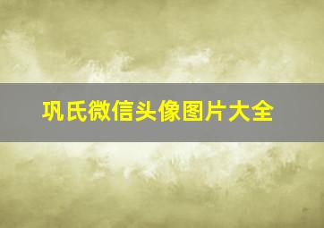 巩氏微信头像图片大全