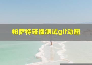 帕萨特碰撞测试gif动图