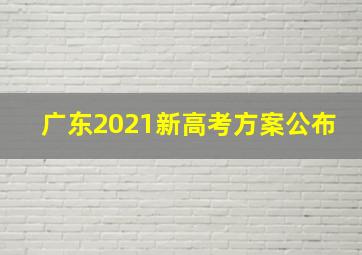 广东2021新高考方案公布