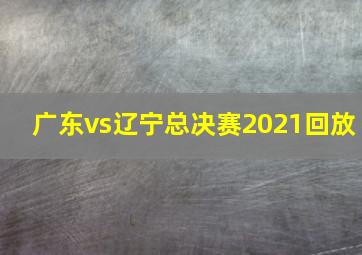 广东vs辽宁总决赛2021回放