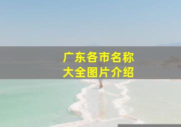 广东各市名称大全图片介绍