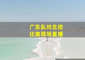 广东队对北控比赛现场直播