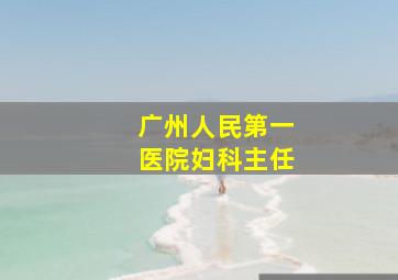 广州人民第一医院妇科主任