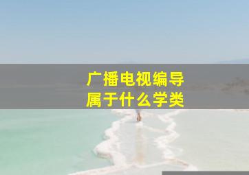 广播电视编导属于什么学类