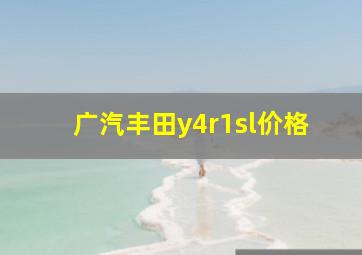 广汽丰田y4r1sl价格