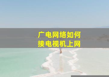 广电网络如何接电视机上网